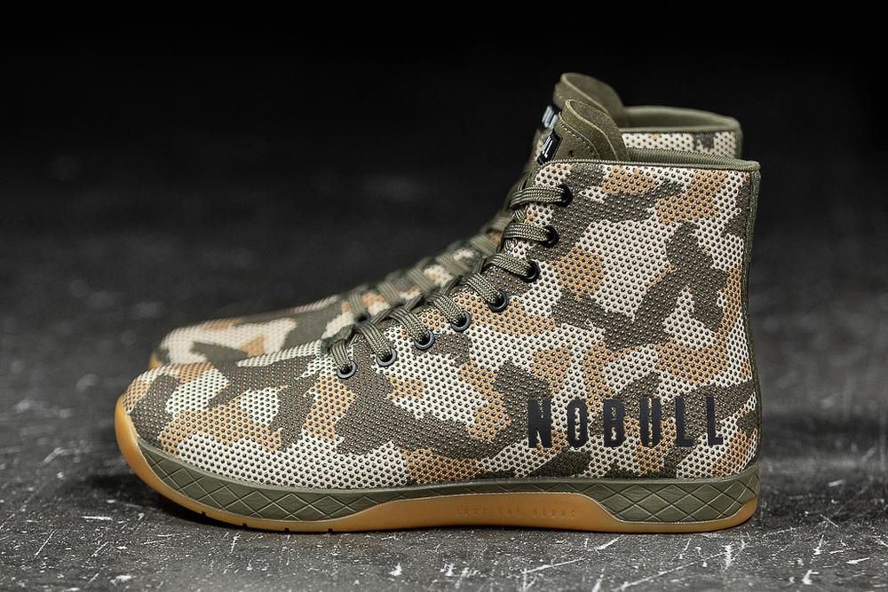 Baskets Montantes NOBULL Femme Camouflage - Chaussures NOBULL High-Top Woodland Superfabric,France (